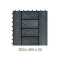 300*300*22mm Decorative WPC DIY Floor Tile, Wood Plastic Composite Decking